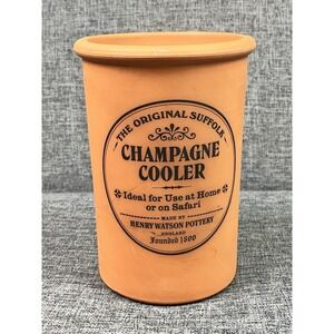 Henry Watson Original Suffolk Terracotta CHAMPAGNE Wine Cooler Holder‎ 7.5" Tall